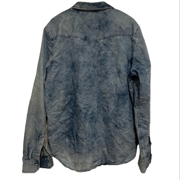 Zip Code by Ricky Singh Denim Collection Slim Fit Button Down Shirt Size XL - Picture 2 of 3